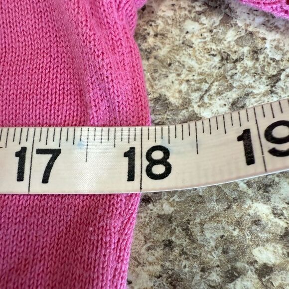 Neiman Marcus Pink Ruffled Flutter Sleeve Blouse - Picture 4 of 9